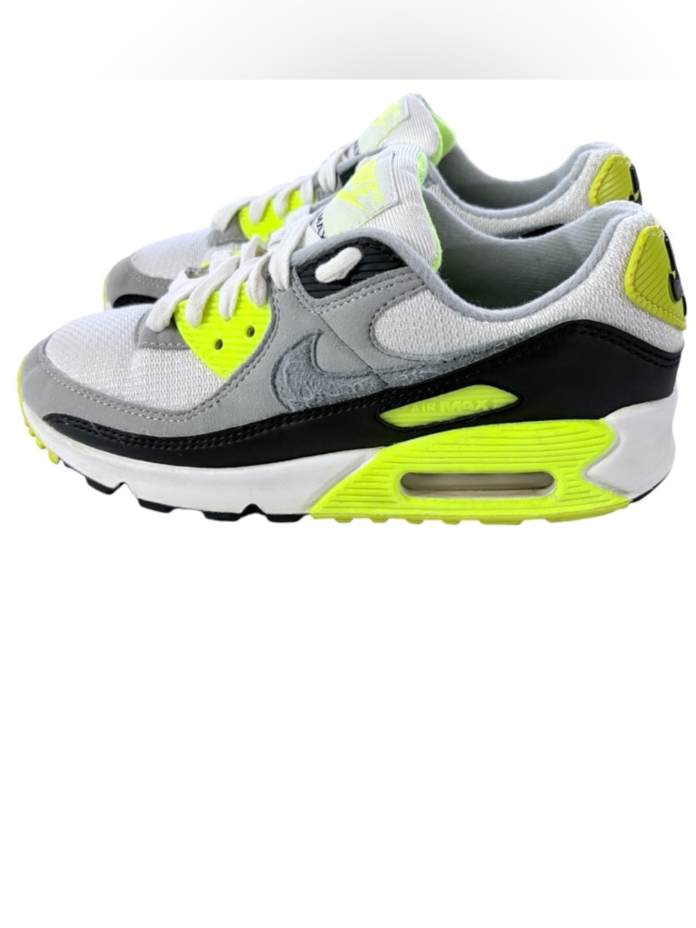 Nike Air Max 90 OG Volt, Neon Yellow Sneakers Sz 6 Women Running Shoes Blokecore - Picture 4 of 13